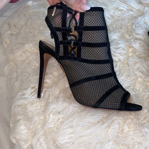 Aquazzura Mesh Peep Toe Bootie! ❤️ - Picture 10 of 16